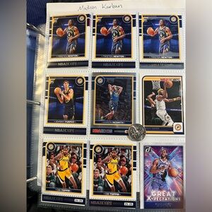 Indiana Pacers NBA Basketball Trading Cards